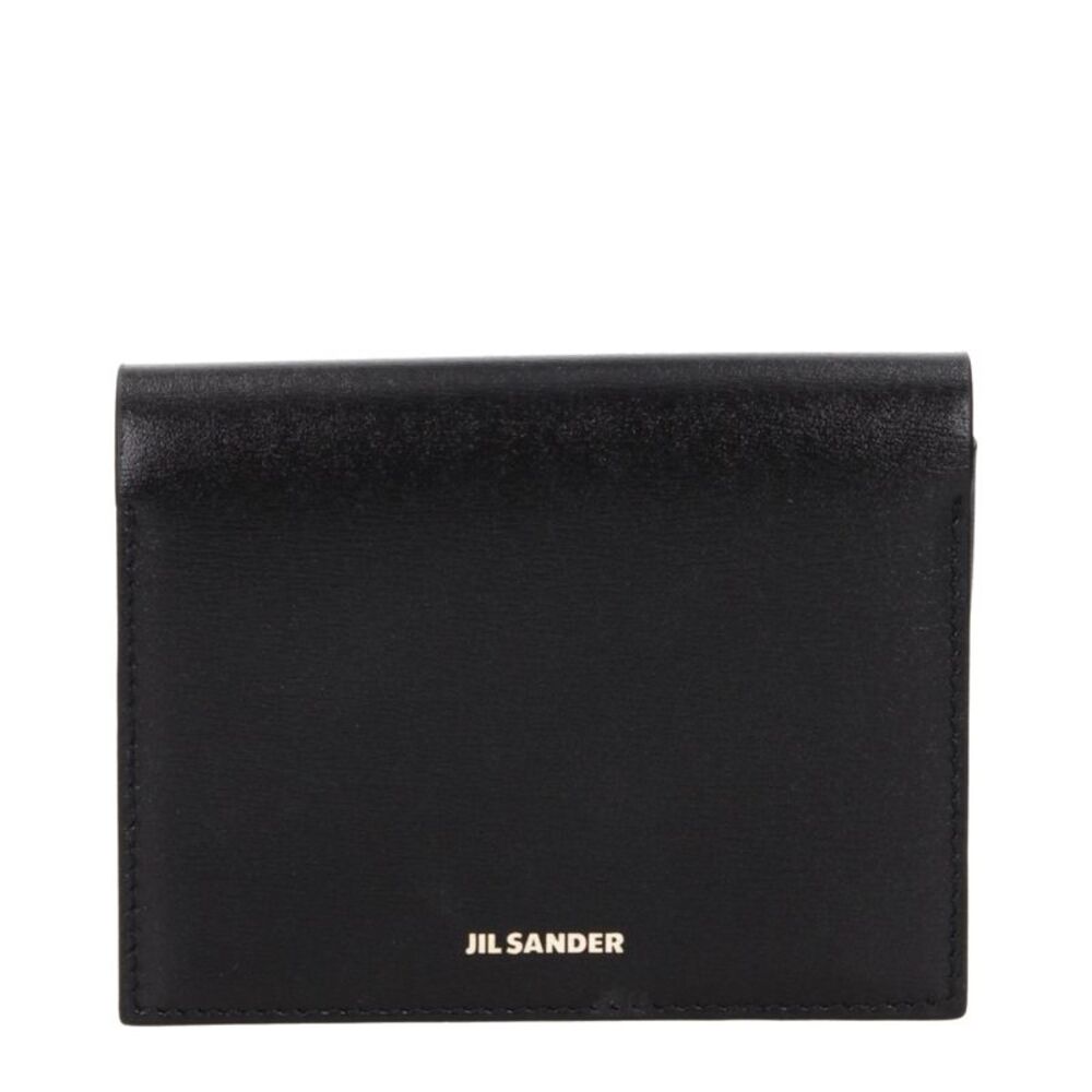 Jil Sander Black Leather Women's Cardholder